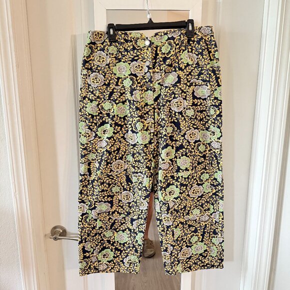 Rachel Comey Bolada Pants Size 10 Color Blue Yellow - Picture 2 of 8